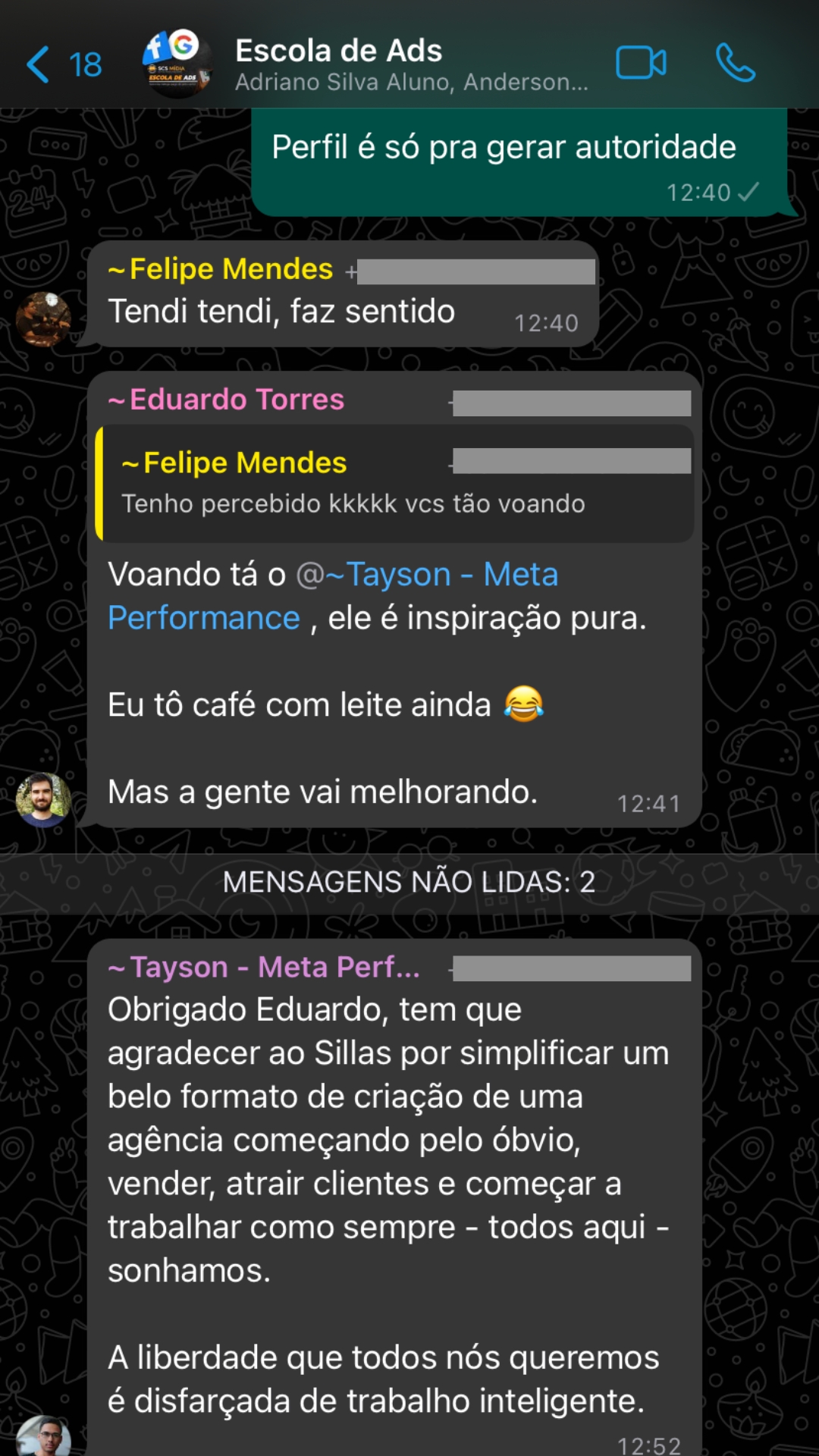 Print de depoimento 01