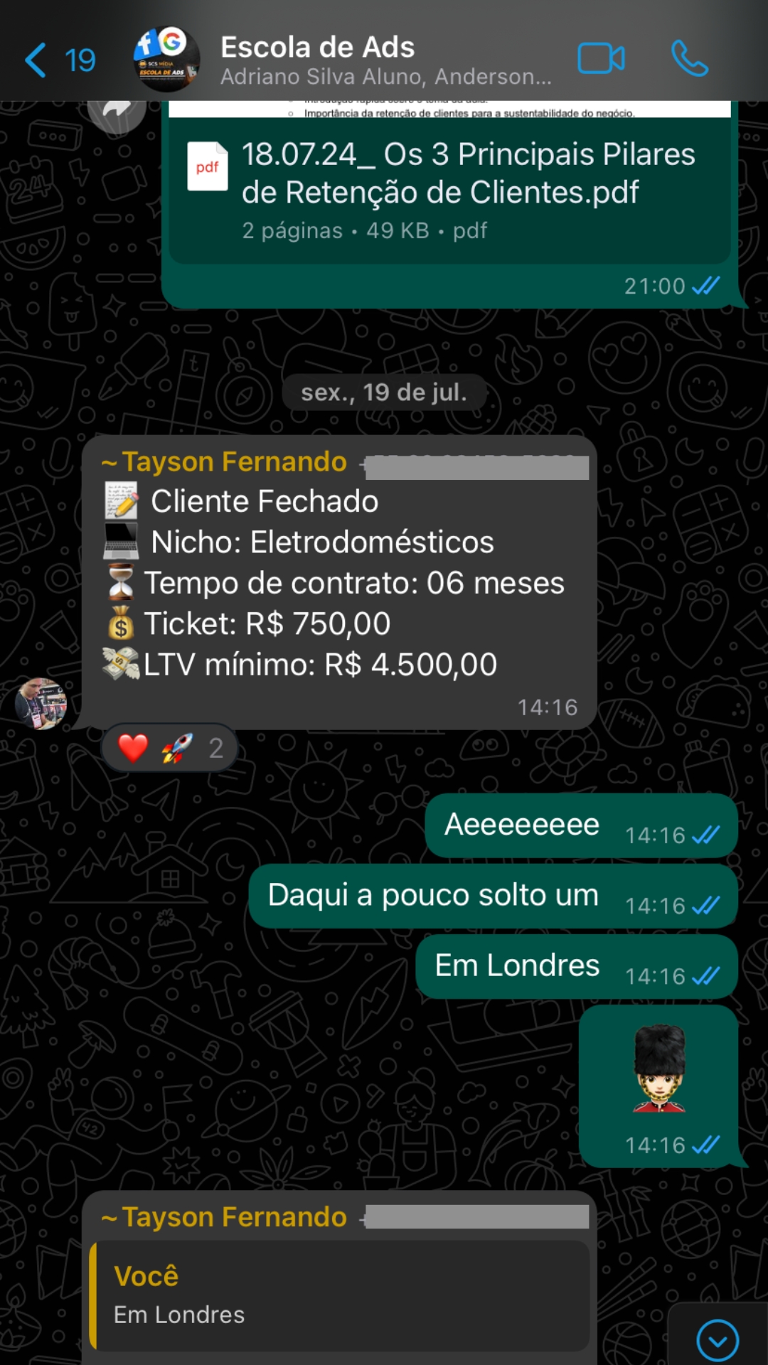 Print de depoimento 05
