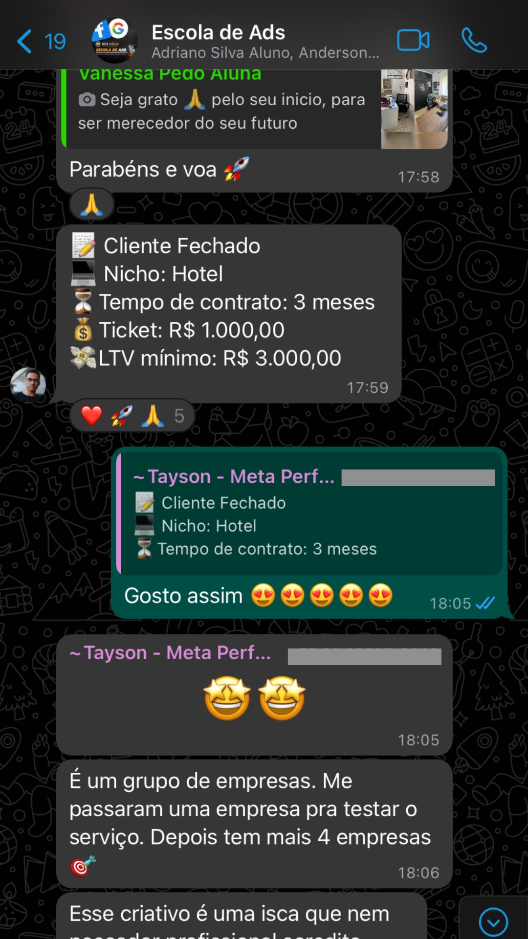 Print de depoimento 05