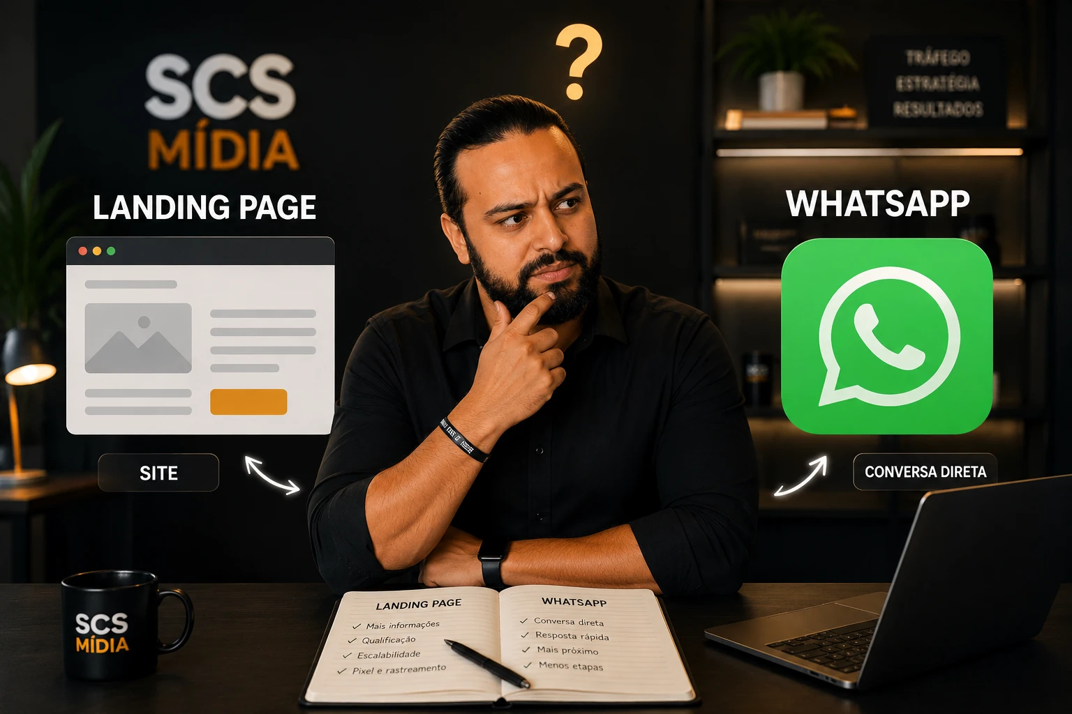 Landing page ou WhatsApp: para onde mandar o tráfego pago?
