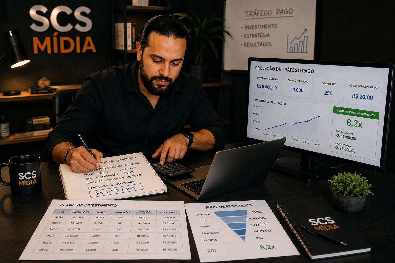 Quanto investir em tráfego pago por mês?