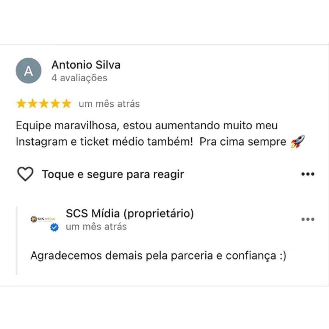Depoimento quadrado de cliente da SCS Mídia
