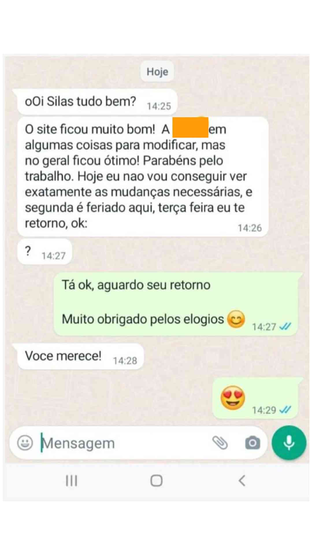 Depoimento vertical de cliente da SCS Mídia